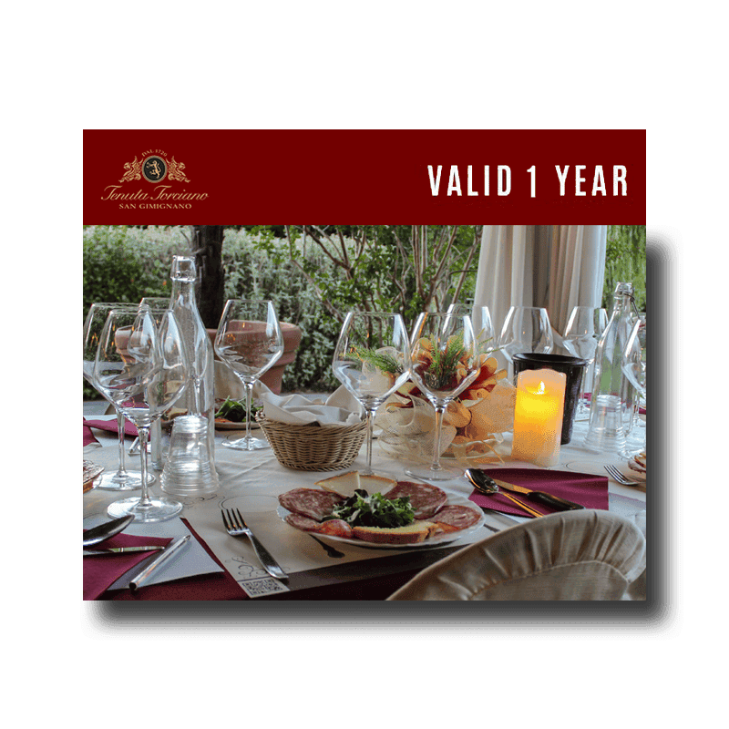 Tenuta Torciano Winery - Outdoor dinner & Wine tasting - Gift Voucher